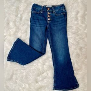 Abercrombie Kids High Rise flare jeans dark wash *LIKE NEW* size 5/6 Regular